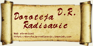 Doroteja Radisavić vizit kartica